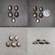 Star Sapphire Gemstone Cabochon : Natural Untreated Golden Brown Chocolate Sapphire 6Ray Star Oval And Egg Shape Sets