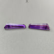 Rutile Amethyst Quartz Gemstone Faceted Cut: 13.40cts Natural Untreated Purple Amethyst Fancy Shape 22*10mm Pair February Birthstone