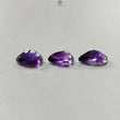 Rutile Amethyst Quartz Gemstone Faceted Cut: 22.70cts Natural Untreated Purple Amethyst Pear Shape 15*10.5mm- 16.5*12.5mm 3pc February Birthstone