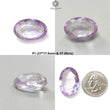 Rutile Amethyst Quartz Gemstone Faceted ,Checker Cut: Natural Untreated Purple Amethyst Oval Shape 1pc for Jewelry February Birthstone