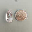 Rutile Amethyst Quartz Gemstone Checker Cut: Natural Untreated Amethyst Pear Shape Faceted 1pc for Jewelry February Birthstone