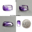 Rutile Amethyst Quartz Gemstone Faceted Cut: Natural Untreated Purple Amethyst Pear, Baguette Shape 1pc for Jewelry February Birthstone