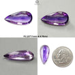 Rutile Amethyst Quartz Gemstone Faceted Cut: Natural Untreated Purple Amethyst Pear Shape 1pc for Jewelry February Birthstone