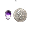 Rutile Amethyst Quartz Gemstone Faceted Cut: Natural Untreated Purple Amethyst Pear Shape 1pc for Jewelry February Birthstone