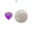 Rutile Amethyst Quartz Gemstone Faceted Cut: Natural Untreated Purple Amethyst Heart, Pear Shape 1pc for Jewelry February Birthstone