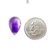 Rutile Amethyst Quartz Gemstone Faceted Cut: Natural Untreated Purple Amethyst Heart, Pear Shape 1pc for Jewelry February Birthstone