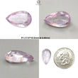 Rutile Amethyst Quartz Gemstone Faceted Cut: Natural Untreated Purple Amethyst Pear, Baguette Shape 1pc for Jewelry February Birthstone