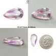 Rutile Amethyst Quartz Gemstone Faceted Cut: Natural Untreated Purple Amethyst Pear, Baguette Shape 1pc for Jewelry February Birthstone