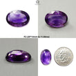 Rutile Amethyst Quartz Gemstone Faceted Cut: Natural Untreated Purple Amethyst Oval Shape 1pc for Jewelry February Birthstone