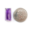 Rutile Amethyst Quartz Gemstone Faceted Cut: Natural Untreated Purple Amethyst Baguette Shape 1pc for Jewelry February Birthstone