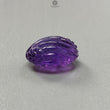 Purple Amethyst Quartz Gemstone Carving: Natural Untreated Unheated Amethyst Hand Carved Oval Shape 1pc for Jewelry February Birthstone