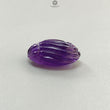 Purple Amethyst Quartz Gemstone Carving: Natural Untreated Unheated Amethyst Hand Carved Oval Shape 1pc for Jewelry February Birthstone