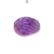 Purple Amethyst Quartz Gemstone Carving: Natural Untreated Unheated Amethyst Hand Carved Oval Shape 1pc for Jewelry February Birthstone