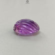 Purple Amethyst Quartz Gemstone Carving: Natural Untreated Unheated Amethyst Hand Carved Oval Shape 1pc for Jewelry February Birthstone