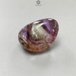 Rutile Amethyst Quartz Tumble : 97.80cts Natural Untreated Purple Amethyst Hexagon Specimen Uneven Shape 33*23mm