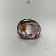 Rutile Amethyst Quartz Tumble : 97.80cts Natural Untreated Purple Amethyst Hexagon Specimen Uneven Shape 33*23mm