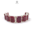 Ruby Faceted Bracelet: 52.06gms