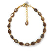 Golden Brown Chocolate Sapphire Beads Bracelet