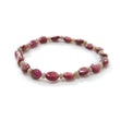 Red Ruby Beads Bracelet: 53.70cts Natural Chrysoberyl Cat's Eye Oval Round Plain Stretchable Bracelet 3.5mm - 8.5*7mm 7"