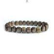 Golden Brown Chocolate Sapphire Beads Bracelet: 106.95cts Natural Untreated Sapphire Cushion Shape Plain Stretchable Bracelet 10*8mm 7"