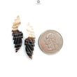 Multi Color Botswana Agate Gemstone Carving: Natural Untreated Bi-Color Agate Hand Carved Angel Wings Pair for Jewelry May Birthstone