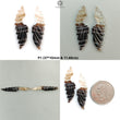 Multi Color Botswana Agate Gemstone Carving: Natural Untreated Bi-Color Agate Hand Carved Angel Wings Pair for Jewelry May Birthstone