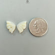 Multi Color Botswana Agate Gemstone Carving: Natural Untreated Bi-Color Agate Hand Carved Butterfly Pair for Jewelry May Birthstone