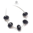 Black Sapphire Rondelle Loose Beads