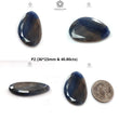 Blue Sliver Sheen Sapphire Gemstone Fancy Cut : Natural Untreated Unheated Sapphire Both Side Faceted Uneven Shape 1pc