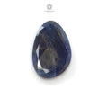 Blue Sliver Sheen Sapphire Gemstone Fancy Cut : Natural Untreated Unheated Sapphire Both Side Faceted Uneven Shape 1pc