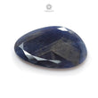 Blue Sliver Sheen Sapphire Gemstone Fancy Cut : Natural Untreated Unheated Sapphire Both Side Faceted Uneven Shape 1pc