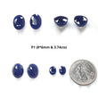 Blue Sapphire Oval Faceted Cut: 3.74cts Natural Untreated Unheated Sapphire Oval Shape Pair For Jewelry 8*6mm