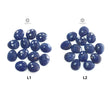 Blue Sapphire Gemstone Egg Rose : Natural Untreated Unheated Sapphire Egg Cut Shape Lots