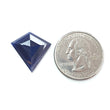 Blue Sapphire Gemstone Step Cut : 11.80cts Natural Untreated Sapphire Faceted Fancy Shape 20*16mm 1pc For Jewelry