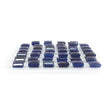 Blue Sapphire Gemstone Faceted Cut: 38.10cts Natural Untreated Sapphire Faceted Square Shape 5mm 40pcs Lot for Jewelry September Birthstone