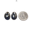 Blue, Golden Sheen Sapphire Gemstone Faceted Cut: Natural Untreated Unheated Sapphire Egg Shape Pair for Jewelry September Birthstone