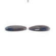 Blue, Silver Sapphire Gemstone Trapiche Faceted Cut: 90.00cts Natural Untreated Sapphire Egg Shape 36*24mm Pair September Birthstone