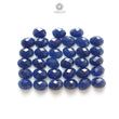 Blue Sapphire Gemstone Checker Cut : 40.40cts Natural Untreated Unheated 7*5mm Oval Shape Sapphire 33pcs Lot