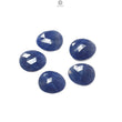 Blue, Golden Brown Sapphire Gemstone Faceted Cut: Natural Untreated Unheated Sapphire Rose Cut Egg, Round Shape 5pcs, 7pcs Set for Jewelry