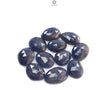 Blue, Silver Gray Sapphire Gemstone Rose Cut Slices: Natural Untreated Sapphire Fancy Shape Faceted Lots for Jewelry September Birthstone