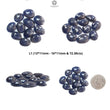 Blue, Silver Gray Sapphire Gemstone Rose Cut Slices: Natural Untreated Sapphire Fancy Shape Faceted Lots for Jewelry September Birthstone