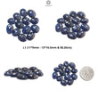 Blue, Silver Gray Sapphire Gemstone Rose Cut Slices: Natural Untreated Sapphire Fancy Shape Faceted Lots for Jewelry September Birthstone