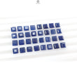Blue Sapphire Gemstone Faceted Cut: 17.50cts Natural Untreated Sapphire Square Shape Faceted 4mm 32pcs Lot September Birthstone