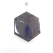 BLUE SAPPHIRE Gemstone Trapiche Specimen : 229.20cts Natural Untreated Unheated Blue Gray Sapphire Hexagon Corundum Rough Specimen 63*54mm