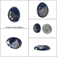 Blue Sheen Sapphire Gemstone Normal Cut : Natural Untreated Unheated Sapphire Uneven Egg Shape