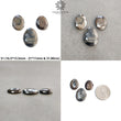 Chocolate & Blue Silver Sheen Sapphire Gemstone Normal Cut : Natural Untreated Golden Brown Sapphire Egg Shape 3pcs, 4pcs Set