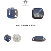 Blue Sheen Sapphire Gemstone Normal Cut : Natural Untreated Unheated Sapphire Cushion Egg Hexagon Uneven Shape Piece/Sets