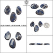 Blue Sheen Sapphire Gemstone Normal Cut : Natural Untreated Unheated Sapphire Uneven Egg Shape 3pcs Sets