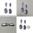 Chocolate & Blue Silver Sheen Sapphire Gemstone Normal Cut : Natural Untreated Golden Brown Sapphire Egg And Pear Shape 4pcs Set