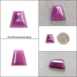 Purple Pink Sapphire Gemstone Normal Checker & Hammer Cut : Natural Untreated Unheated Sapphire Oval Uneven Shape